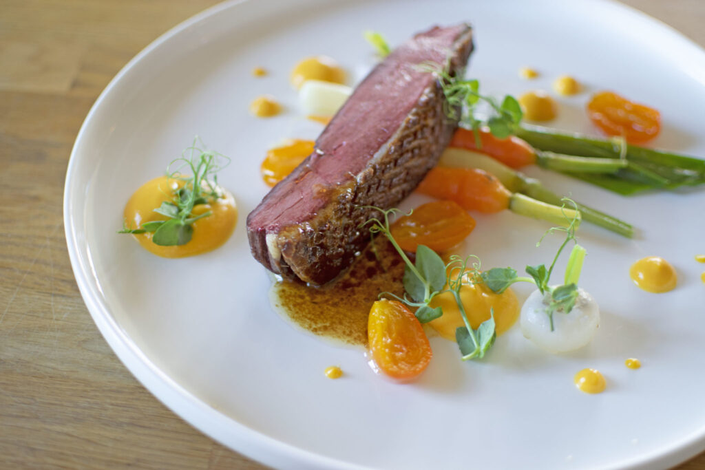 Magret de Canard Kumquat - Private Chef Dubai Duck breast with kumquat prepared by private chef Dubai for luxury home dining