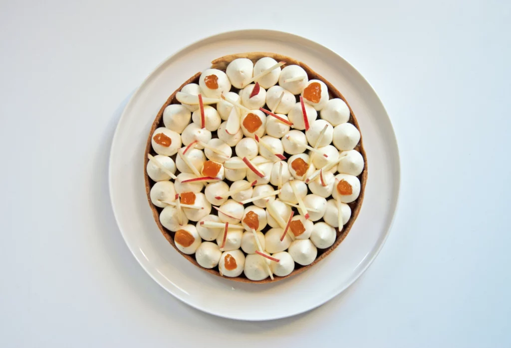 Modern Tarte Tatin - Private Chef Dubai Innovation Modern tarte tatin by private chef Dubai showcasing French pastry innovation